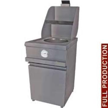 MIKA/1-MC (25) Gas-Fritteuse HEAVY DUTY, 1 rundes Becken, mechanisch